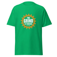 Load image into Gallery viewer, The Grind is Forever Logo T-Shirt Green/Yellow
